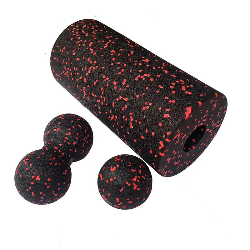 Hollow yoga column peanut ball three piece set EPP foam roller fitness yoga rehabilitation training muscle relaxation
