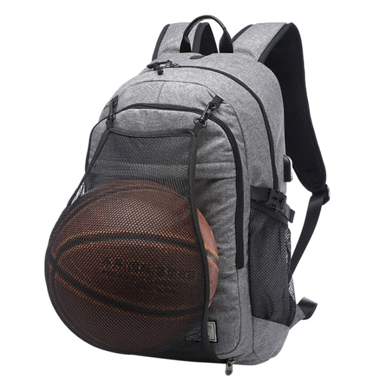 Laptop,Sport,School,Charging Men Sport football/Basketball Backpack